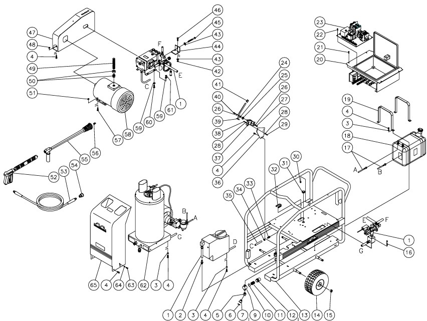 mitm HSE-3504-0M30 replacement parts and breakdowns